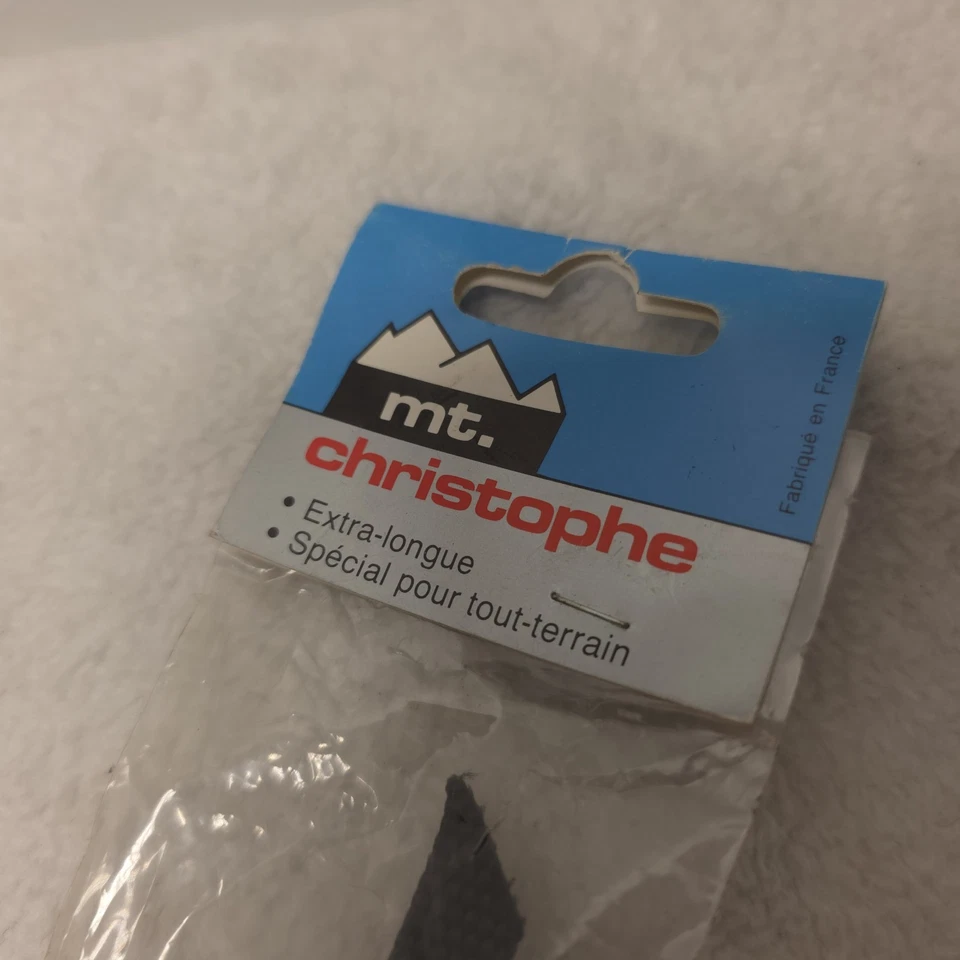 Mt. Christophe Bicycle Toe Clip Straps Black Vintage Original Special For ATB - Image 2 of 4