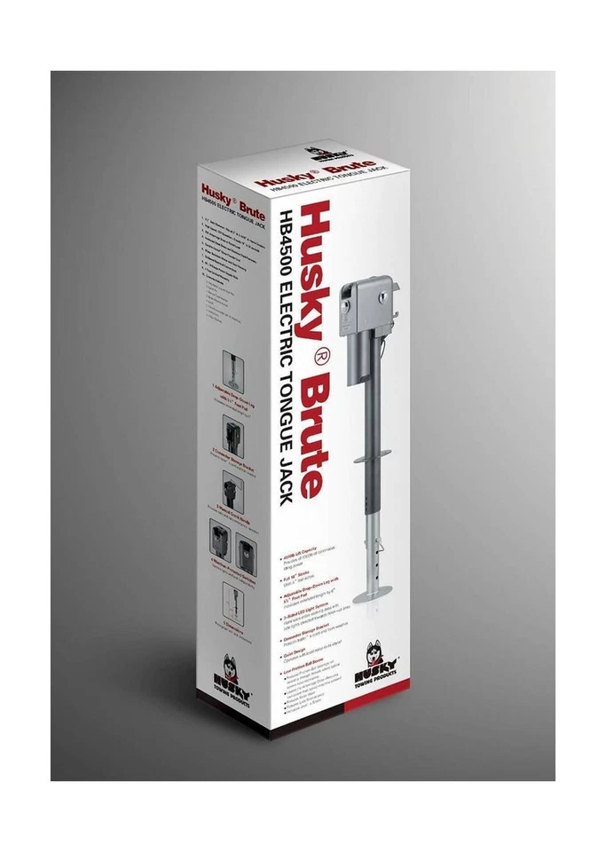 Gatos de remolque Husky Towing 87247 Brute Trailer Lengua Jack Foto 4 de 4