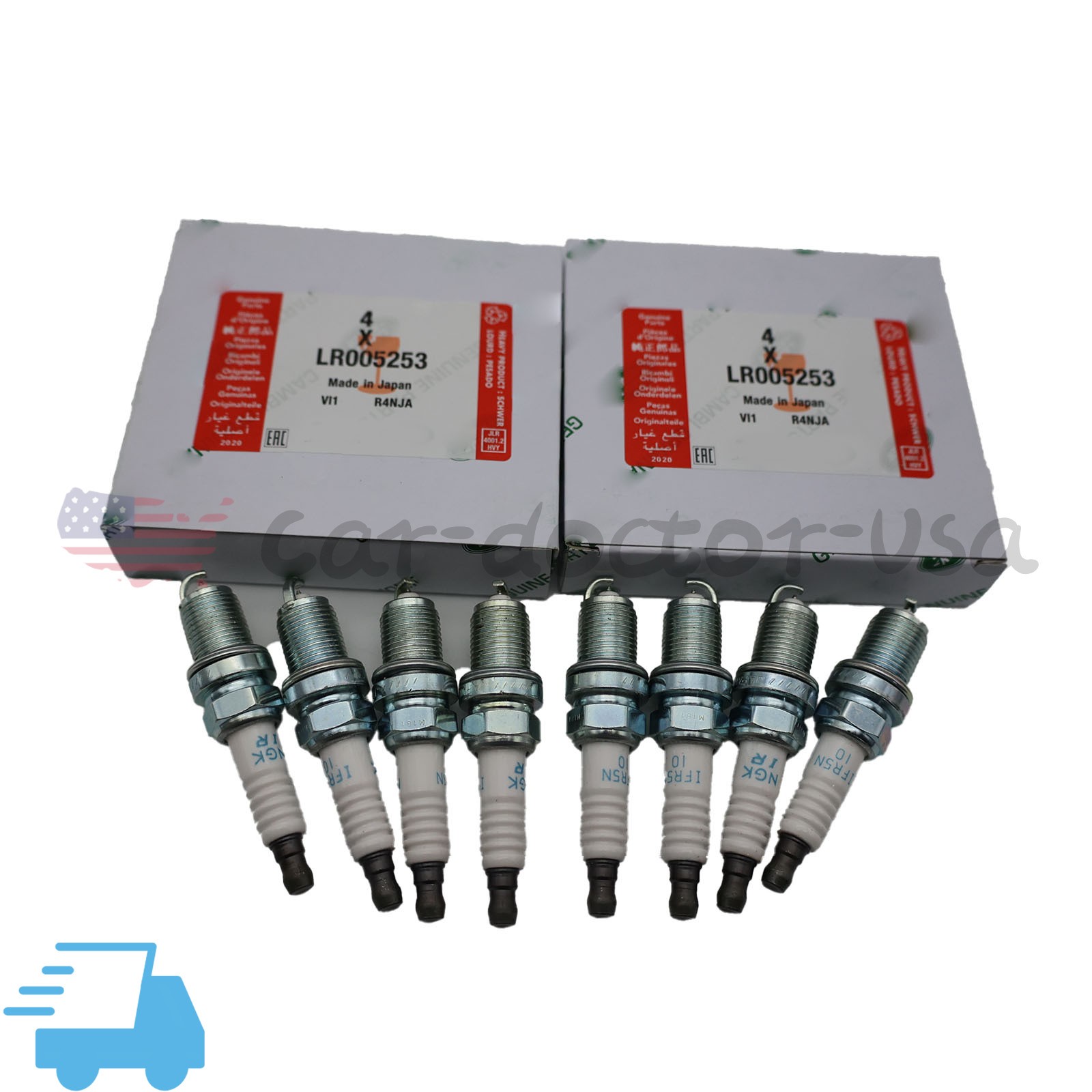 IFR5N10 OEM 8x Iridium  Platinum Spark Plugs For Land Rover Range Rover Jaguar