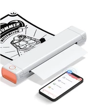 Portable Printers Wireless for Travel, M08F Thermal Bluetooth Printer Support...