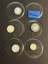 LOT OF 6 GLASS POCKET WATCH CRYSTALS SIZE 17 REPLACEMENT PARTS