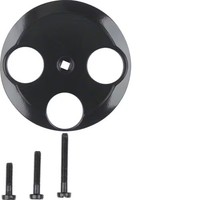 Berker 106421 ZentralstüCk FüR Antennen-Steckdose, 3Loch, 1930/Glas/Palazzo, Sch