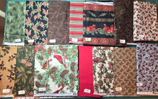 YOUR CHOICE OOP Christmas holiday cardinals holly panels cotton quilting Fabric