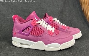 Nike Air Jordan 4 Retro GS True Berry Rush Pink White Size 7Y