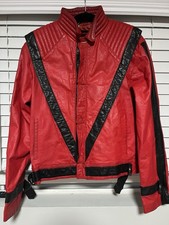 VTG Original 80s J Park Collection Leather Michael Jackson Thriller Jacket Sz S