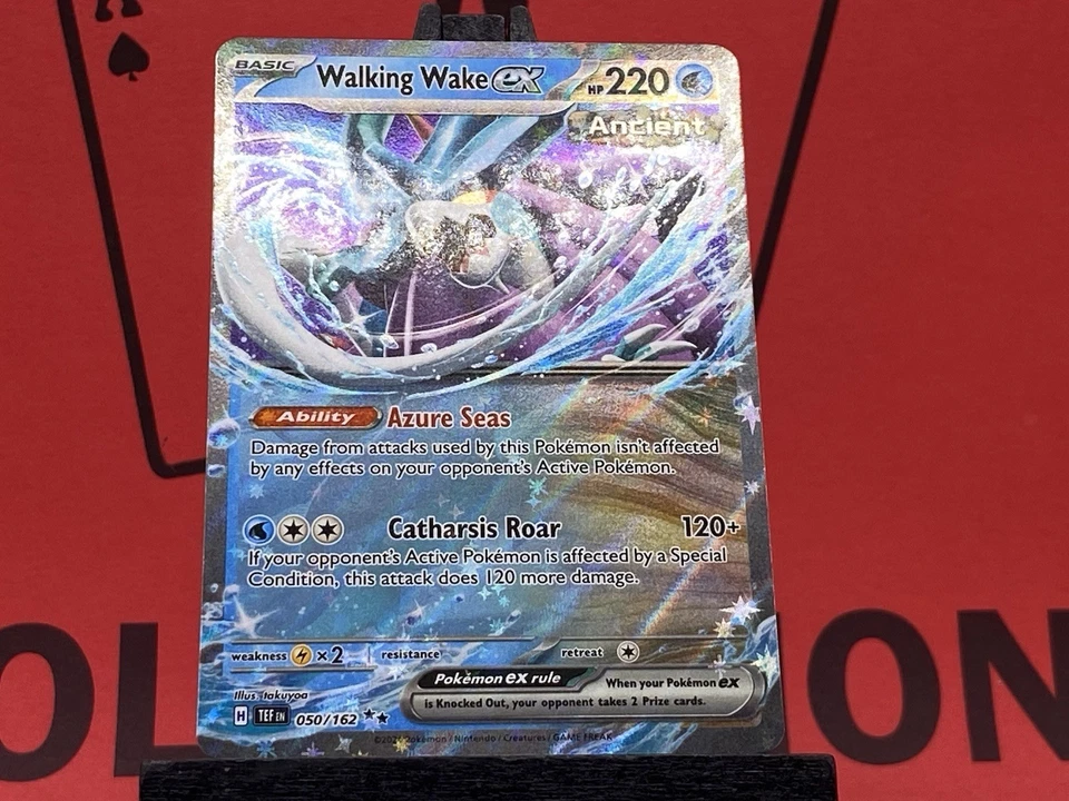 Walking Wake ex 050/162 Sv05:Temporal Forces Holo Rare Pokemon TCG 2024 NM - Image 4 of 4
