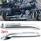 Pair 20" Slip-On Exhaust Muffler Pipe For Yamaha V-Star 1300 1100 950 650 Custom