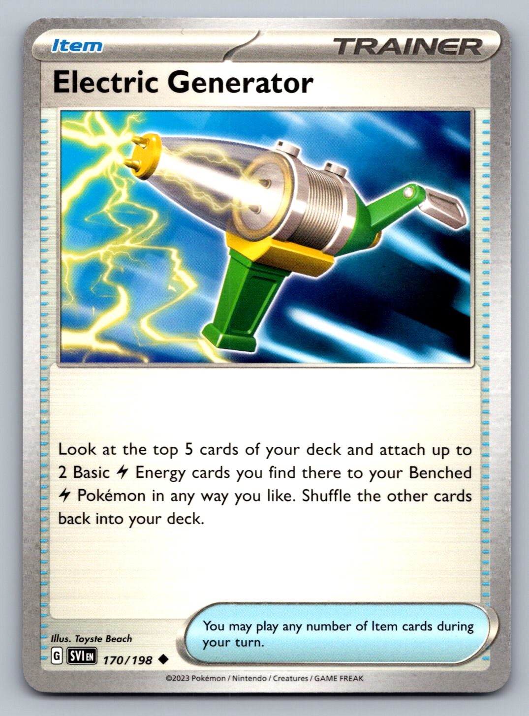 Pokemon TCG SV01: Scarlet & Violet Base Set Electric Generator 170/198
