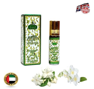Natürliches Jasminen konzentriertes Parfümöl Attar ittar Reisegröße Roll-on 6 ml UK