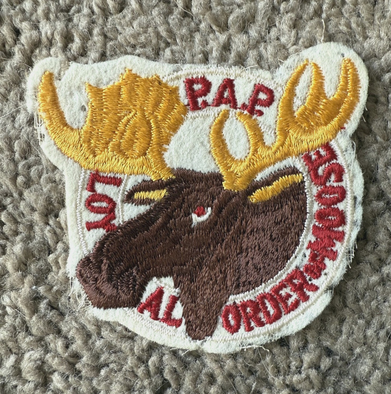 Vintage Loyal Order of the Moose Lodge Patch  Sew-On Embroidered MCM