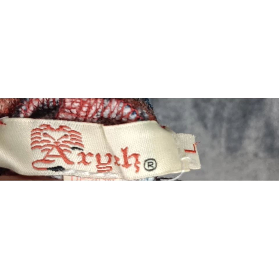 Vestido Aryeh Abstracto Estampado Geométrico Sin Mangas Azul Óxido Talla L Informal Foto 3 de 4