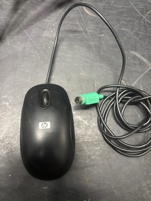 HP 3 Button Wired Optical Mouse PS/2 Black 5188-6230 MOBJKO