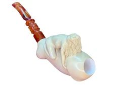Block Meerschaum Erotic Art Pipe(Master Carver i.Baglan Pipe)