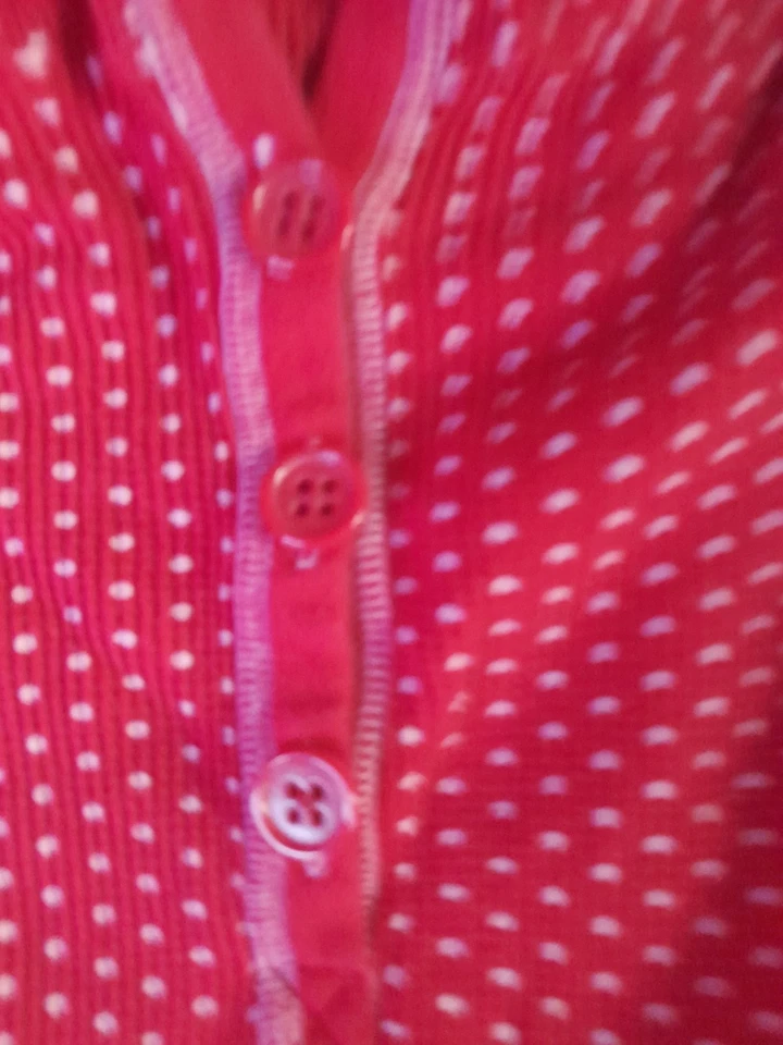 Camisa con Capucha Manga Larga Azul Marino Antigua Talla L 14 para Niñas Polka Dout Foto 2 de 4