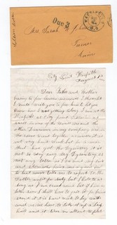 CIVIL WAR LETTER 31st Maine Infantry Drummer Boy Injured City Point Hospital