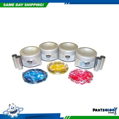 #ad #ad DNJ PRK450 Piston and Ring Kit For 89 94 Mazda B2600 MPV 2.6L L4 SOHC 12V $139.64