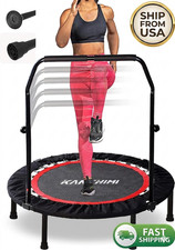 Rebounder Trampoline with Handle Folding, Fitness Exercise Workout Trampoline 40