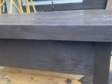 Rustic Solid Wood Coffee Table Chunky Strong Farmhouse Coffee Table