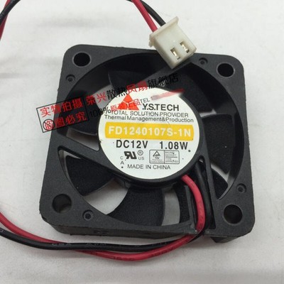 1 Pc. New FD1240107S-1N 12V 1.08W 4010 4CM 2-wire Chassis Cooling Fan