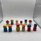 Vintage 1970s - 1980s Fisher Price Little People Lot of 12