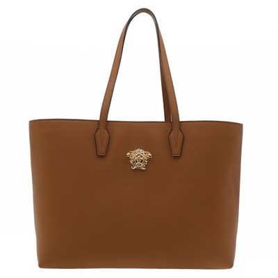Versace Medusa Tote With Pouch Shoulder Bag Brown Leather New | eBay