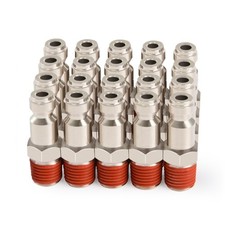 Automotive T-Style Air Plug, 1/4" NPT Male Pneumatic Plugs, Air Compressor Ac...