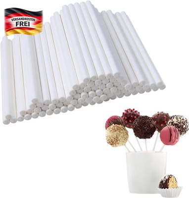 Cake Pop Stiele 100 Stück langlebig lebensmittelecht kreativ geeignet für Kuchen