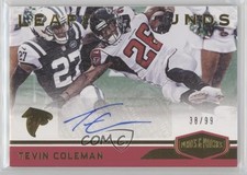 2018 Panini Plates & Patches Leaps and Bounds 38/99 Tevin Coleman Auto 9a7