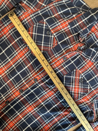Cherokee Kids Shirt Plaid Red Blue Long Sleeve Button Up Size X Large Two Tops - Picture 4 of 24