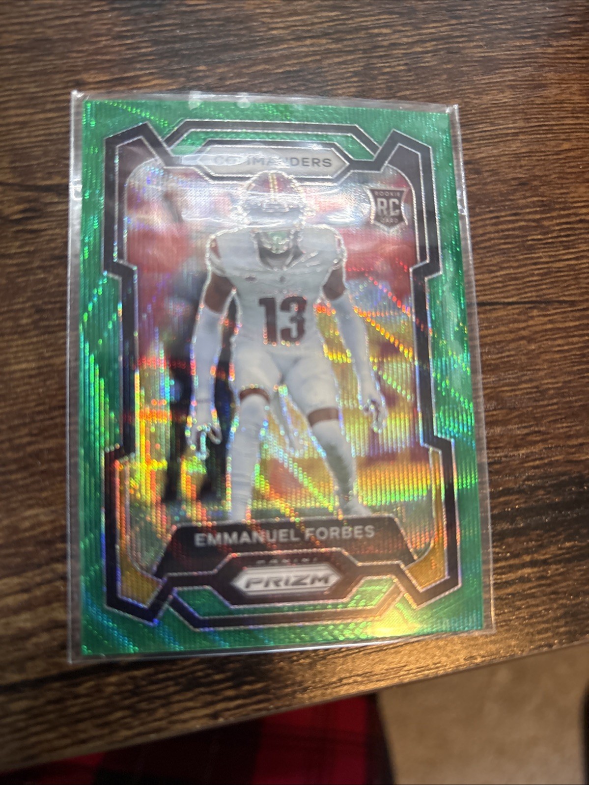 2023 Panini Prizm - Rookies Emmanuel Forbes #399 Green Wave Prizm (RC)