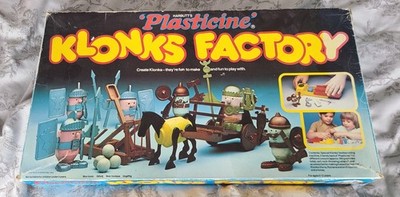 Harbutt's Plastiline Klonks Factory Spielset Vintage Modelliermasse Bastelset