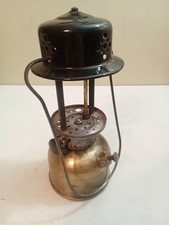 Vintage Coleman 243A Single Mantel Lantern for Blue Black Brass