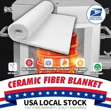 Up to 2500°F Fireproof Insulation Blanket for Wood Stove Baffle,Fireplace,Boiler