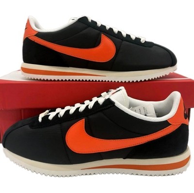 Nike Cortez TXT Sneakers  Black Sail Safety Orange HF0263-003 Men s Size 11