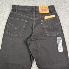 VINTAGE Levis 550 Jeans Mens 31x32 Black Relaxed Fit Denim 90s Y2K NEW