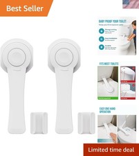 Upgraded Toilet Lock Baby Proof 2 Pack - Toilet Seat Lid Lock for Toddlers