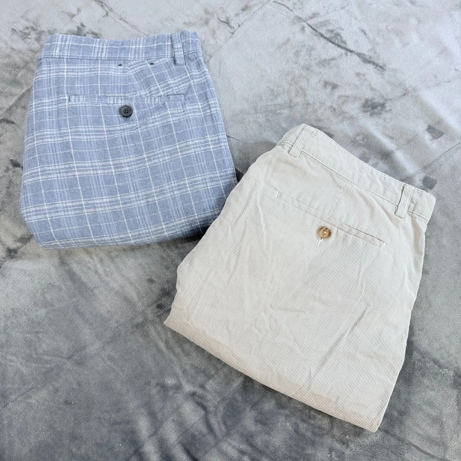 Bundle 2 Banana Republic Chino Shorts Mens Sz 36 Muilti Color Summer Comfort