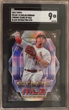 2023 TOPPS STARS OF THE MLB CHROME NOLAN GORMAN CHROME BLACK /25