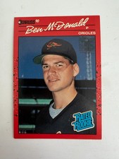 1990 Donruss Ben McDonald Rated Rookie ERROR Card #32 Wrong Middle Name. rookie card picture