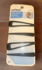 Scunci Effortless Beauty 4-Piece Classic Slide Clips/Hair Barrettes-New/DC
