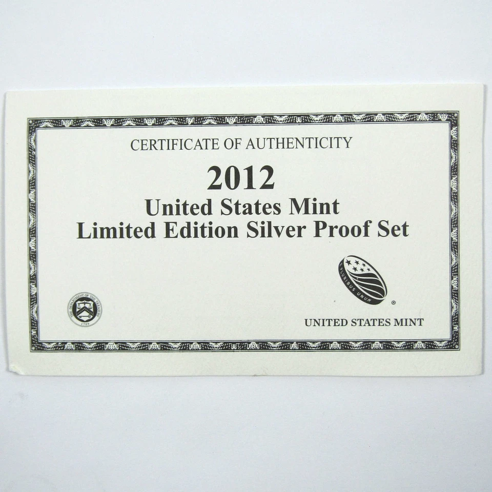 2012 U.S Mint Limited Edition Silver Proof Set OGP COA SKU:CPC8068 - Image 4 of 4