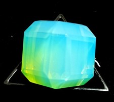 1000.75 Ct Natural Green Opal Cube Welo Australian Certified Untreated Gemstone