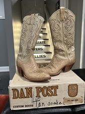 Vintage Dan Post Multicolor Leather Cowboy Boots 4218 Women 5.5 C W/ Box