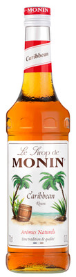 (10,57 /l) Le Sirop de Monin Carribean Rum Sirup 1:8 0,7 l Flasche