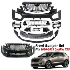 Fit 2020 2021 2022 2023 Cadillac XT5 New Front Bumper Complete Assembly Set