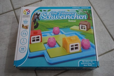 DIE 3 KLEINEN SCHWEINCHEN DELUXE Smart Games Smartgames Logikspiel für 1 Person
