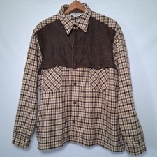 VTG Woolrich Shirt Jacket XL Plaid Wool Blend Quilted Hunting READ Condition