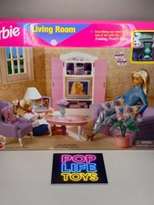 Barbie Mattel 1998 vintage "Folding Pretty House Living Room", #67553 *NUEVA EN CAJA*