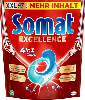 Somat Spülmaschine Geschirrspül Spülcaps Excellence 4in1 47Caps