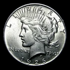 1926 Peace Dollar Silver ---- Gem BU Condition Coin --- #573M